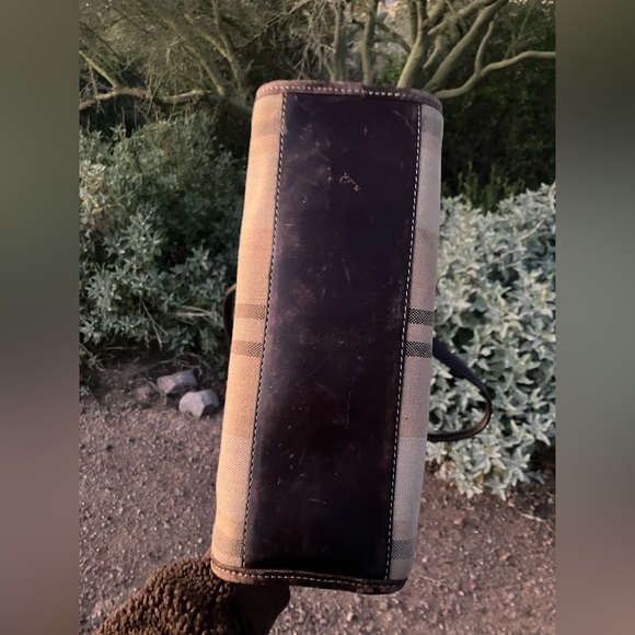 Vintage Retired Brighton Brown and Tan Plaid Shoulder Bag - Picture 5 of 8